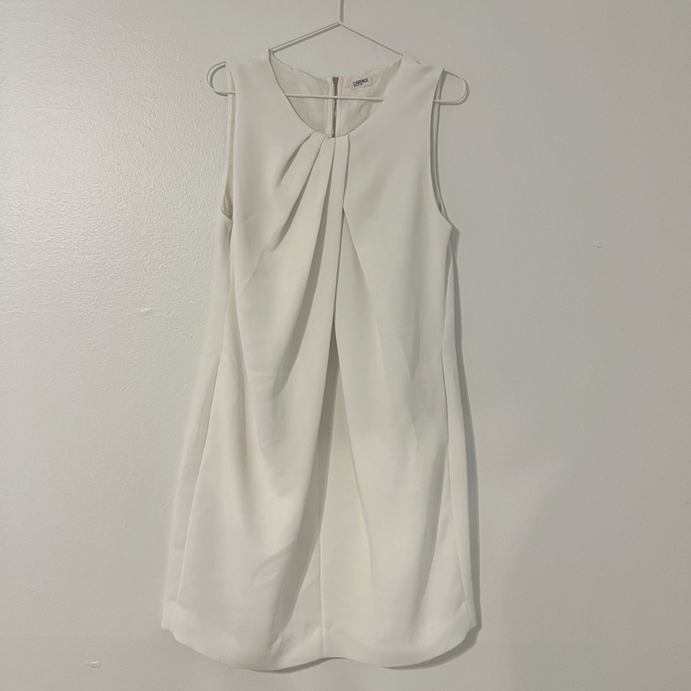 L’AGENCE white sleeveless dress